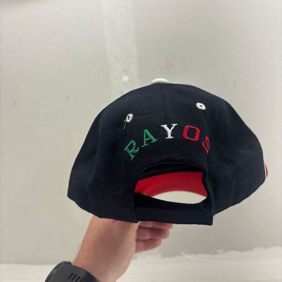 Necaxa Rayos Embroidered Black Soccer Cap Futbol Liga MX New without Tags - Picture 6 of 8